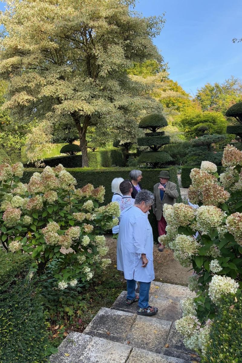 Jardin de Castillon tour guided by the owner Hubert Sainte-Beuve